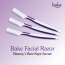 Bake Cosmetics: Reusable Face Razor for Women  Painless Hair Removal for Eyebrows, Upper Lip & Chin with Anti-Slip Grip  Instant Glow  Pack of 3
