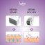 Bake Cosmetics: Derma Stamp for Hair Growth & Skin Repair with 140 needles 0.25mm to 3mm Stainless Steel Needles