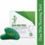 Bake Cosmetics: Jade Gua Sha Face Massage Tool for Glowing Skin, Blood Circulation & Reducing Stress--1pc