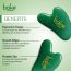 Bake Cosmetics: Jade Gua Sha Face Massage Tool for Glowing Skin, Blood Circulation & Reducing Stress--1pc