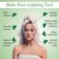 Bake Cosmetics: Jade Gua Sha Face Massage Tool for Glowing Skin, Blood Circulation & Reducing Stress--1pc