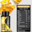 HK Vitals: Omega 3 Fish Oil Gold, 1300mg Omega 3  with 500mg EPA & 400mg DHA, 3x Triple Strength Formula, No Fishy Aftertaste, 60 Omega 3 Fish Oil Capsules