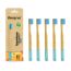 Orby Kids Bamboo Toothbrush For Kids | 100% Natural Soft Bristles | Blue |...