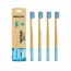 Orby Plus Bamboo Toothbrush For Adults | 100% Natural Soft Bristles | Blue |...
