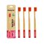 Orby Plus Bamboo Toothbrush For Adults | 100% Natural Soft Bristles | Red |...