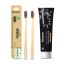 Charcoal Toothpaste And Natural Clean Toothbrush Pack of 2 Combo | Organic...