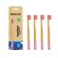 Orby Kids Bamboo Toothbrush For Kids | 100% Natural Soft Bristles | Pink |...