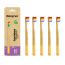 Orby Kids Bamboo Toothbrush For Kids | 100% Natural Soft Bristles | Rainbow |...