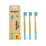 Orby Kids Bamboo Toothbrush For Kids | 100% Natural Soft Bristles | Blue |...
