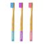 Orby Kids Bamboo Toothbrush For Kids | 100% Natural Soft Bristles | Pink,...