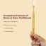 Amwoodo: Nano bamboo Toothbrush | 100% Natural Bamboo Toothbrush for Sensitive Gums & Teeth | Pack of 2