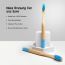 Amwoodo: Orby Kids Bamboo Toothbrush For Kids | 100% Natural Soft Bristles | Blue | Pack of 5