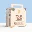 Amwoodo: Bamboo Toilet Tissue Rolls | Unbleached | 3 Ply | 4 Rolls Set | 220 Pulls Per Roll | Pack of 3
