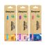 Amwoodo: Orby Kids Bamboo Toothbrush For Kids | 100% Natural Soft Bristles | Pink, Lavender, Blue | Pack of 3