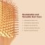 Amwoodo: Bamboo Hair Brush Comb | Flat Paddle Brush Comb | Detangling Hair | Unisex | Pack of 1