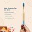 Amwoodo: Orby Kids Bamboo Toothbrush For Kids | 100% Natural Soft Bristles | Pink, Lavender, Blue, Rainbow | Pack of 4