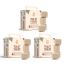 Bamboo Toilet Tissue Rolls | Unbleached | 3 Ply | 4 Rolls Set | 220 Pulls Per...