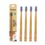 DENCRUS: Octa Clean Eco-Friendly Toothbrush | Octagonal Handle With Soft Bristles | Pack of 4
