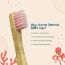 Amwoodo: Orby Kids Bamboo Toothbrush For Kids | 100% Natural Soft Bristles | Pink, Lavender, Blue, Rainbow | Pack of 4