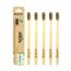 Natural Clean Bamboo Toothbrush | Charcoal Activated Soft Bristles | Pack of 5