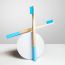 Amwoodo: Orby Plus Bamboo Toothbrush For Adults | 100% Natural Soft Bristles | Blue | Pack of 3
