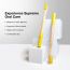 Amwoodo: Orby Plus Bamboo Toothbrush For Adults | 100% Natural Soft Bristles | Yellow | Pack of 1