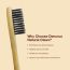 Amwoodo: Natural Clean Bamboo Toothbrush | Charcoal Activated Soft Bristles | Pack of 3