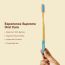 Amwoodo: Orby Plus Bamboo Toothbrush For Adults | 100% Natural Soft Bristles | Red, Blue, Yellow, Lavender, Pink | Pack of 5