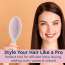 GUBB: Oval Hair Brush - Tropical Bloom