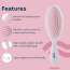 GUBB: Oval Hair Brush - Tropical Bloom