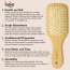 Bake Cosmetics: Bamboo Buddy Wooden Paddle Hair Brush For Gentle on Hair, Strengthens Scalp & Promotes Hair Growth For Men & Women-1PC