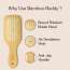 Bake Cosmetics: Bamboo Buddy Wooden Paddle Hair Brush For Gentle on Hair, Strengthens Scalp & Promotes Hair Growth For Men & Women-1PC