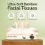IMECO: Bamboo Facial Tissue | Soft & Highly Absorbent | 2-Ply | 100 Pulls Per Pack | Pack of 6