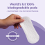 Saathi: Compostable Bamboo Pantyliners ( 155MM )  Pack of 24 X 3 - 72 Liners