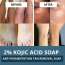 Bake Cosmetics: 2% Kojic Acid Scrub Soap for Pigmentation, Dark Spots & Tan Removal with Alpha Arbutin & MelasaRx- (Pack of 3 - 100gm x 3)