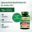 Vlado's Himalayan Organics: Liposomal Multivitamin Adult 50+ with 75+ Ingredients | Daily Health Supplement with 9+ Powerful Blends | Supports Energy, Immunity, Brain, Heart & Eye Health | 60 Veg Capsules