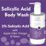 Dermistry: 1% Salicylic Acid Niacinamide Exfoliating Body Wash for Back Acne Oily Acne Prone Skin 200ml