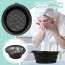 kindlife: Portable Foldable Silicone Ice Facial Bowl, for Home Ice Bath Facial Plunge Bowl, Black 