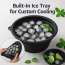 kindlife: Portable Foldable Silicone Ice Facial Bowl, for Home Ice Bath Facial Plunge Bowl, Black 