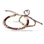 Tann Trim: Brown & Beige Thread & Vegan Leather Band | Handmade & Designer Rakhi Band