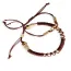 Tann Trim: Rust & Beige Thread Band | Handmade & Designer Rakhi Band