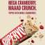SuperYou: Cranberry Crunch Mega Protein Wafer Bar (Pack of 6) 20G Protein, 4.8g Fibre, No Added Sugar | Yeast Fermented |Energy Bars|Crunchy Wafer Bar|100% Vegetarian|No Palm Oil | 360g