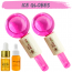Natural Vibes: Pink Ice Globes Facial Tool with FREE Gold Beauty Elixir Oil & Vitamin C Serum for Face, Neck and Under Eye [CLONE]
