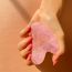 Natural Vibes: Rose Quartz Gua Sha For Face, Neck and Under eye with FREE Gold Beauty Elixir Oil 3 ml [CLONE]