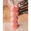 The Umbrella Store: Heart shaped Pillar candle-Pink