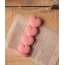 The Umbrella Store: Heart shaped Pillar candle-Pink