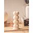 The Umbrella Store: Heart shaped Pillar candle-White