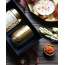 Sukoon: Gift Set - Set Of Brass Candle, Zuhoor Blend Tea And Brass Strainer