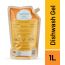 Born Good: Natural Low Foaming Dishwash Liquid Refill  - 1 Ltr