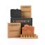Earthhium: Kesar & Charcoal Eucalyptus Soap with Bamboo Soap Dish
